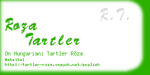 roza tartler business card